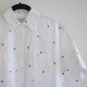 Madewell Cactus Courier Embroidered Shirt XXS